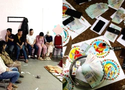 Tạm giữ hình sự 16 con bạc tụ tập xóc bầu cua