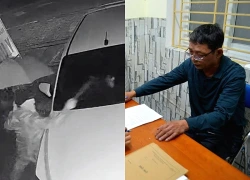 Lộ danh tính người đàn ông che ô đập phá ô tô ở Nghệ An
