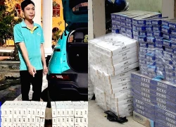 Tài xế taxi chở 2.000 bao thuốc lá lậu ở Tây Ninh