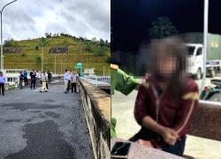 Công an nhảy xuống dòng sông chảy xiết nhiều đá ngầm cứu một phụ nữ