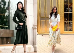 Đầm sơ mi mang đến diện mạo trang nhã cho quý cô công sở