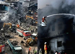 Hơn 60 người vẫn mất tích trong vụ cháy trung tâm thương mại ở Pakistan