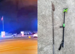 Nhóm đối tượng mang hung khí gây náo loạn ở Nha Trang