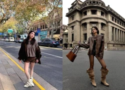Dạo phố đầy phá cách với quần shorts cùng áo khoác