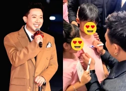 Hành động tinh tế của Trấn Thành với fan nhí gây chú ý