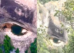 “Mắt rồng” đột ngột xuất hiện giữa núi đá, người dân nô nức kéo đến kiểm chứng