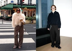 Quần tây xếp ly đang trở lại mạnh mẽ trên đường phố