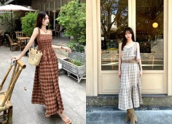 Váy ca rô dáng dài mang đến nét cổ điển 'đốn tim' phái đẹp