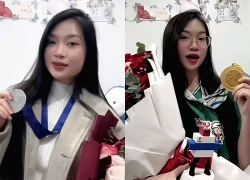 Đây rồi, cô gái "đánh dấu chủ quyền" với Cao Văn Bình, khoe huy chương châu Á của hotboy U23 Việt Nam