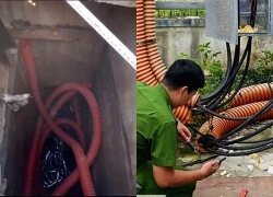 Tạm giữ 6 đối tượng cắt trộm dây cáp điện để bán phế liệu