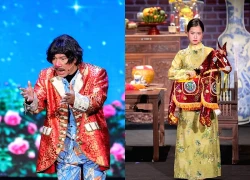 "Táo" Quang Thắng bán xúc xích, Lâm Vỹ Dạ nịnh chồng trong Gala Cười 2026