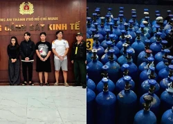 Triệt phá đường dây buôn bán khí cười ở TPHCM