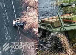 40km băng đất liền, lội nước: Robot Ukraine lần đầu xông pha chiến tuyến
