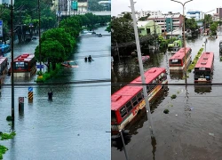 Bangkok chạm ngưỡng chống chịu khi lũ lụt biến đường phố thành hồ nước