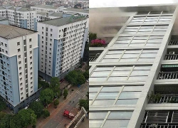 Cháy chung cư ở Hà Nội vào sáng sớm, cư dân hoảng hốt