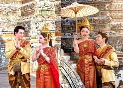 Diễn viên Việt Anh đi du lịch Thái Lan cùng bạn gái kém 7 tuổi và hội bạn thân