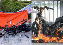Phát hiện thi thể nam giới cháy xém bên xe máy trơ khung ở Lâm Đồng