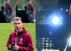 Ronaldo đáp chuyến bay tới Tây Ban Nha vẫn mặc đồ tuyển Bồ Đào Nha, khiến fan nháo nhác lúc 2h sáng tại sân bay