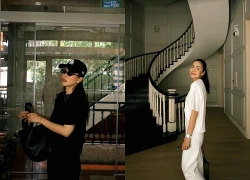 Camera thường lia trúng con dâu tỷ phú Johnathan Hạnh Nguyễn ở quán cafe