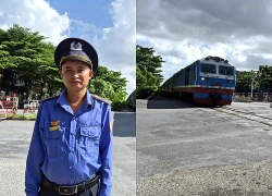 Khoảnh khắc nhân viên gác chắn tàu cứu nữ sinh khỏi đầu xe container, bà nội bật khóc cảm ơn