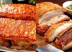 Mẹo làm thịt ba chỉ quay bằng nồi chiên không dầu: Da giòn nổ xốp, thịt mềm mọng
