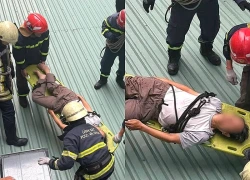 Người đàn ông bị điện giật, ngã xuống mái tôn nhà hàng xóm ở TPHCM