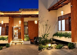 Nhà cấp 4 đẹp lạ, mát mẻ 4 con xây tặng mẹ dưỡng già ở Quảng Ngãi