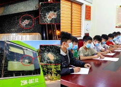 Triệu tập 12 thiếu niên ném đá vào xe khách đang chạy trên cao tốc