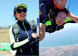 'Võ Tắc Thiên' Lưu Hiểu Khánh gây sốc với màn nhảy dù ở độ cao 4.572m
