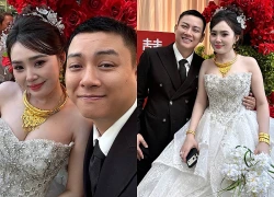 200 fan dự đám cưới ca sĩ Hoài Lâm, cô dâu Ngọc Trinh đeo vàng kín cổ