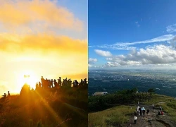Chiêm ngưỡng hoàng hôn đẹp như tranh vẽ trên núi Thành Đẳng, Quảng Ninh