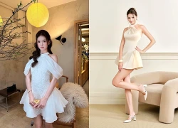 Không chỉ dành cho mùa hè, váy cổ yếm vẫn sành điệu khi thu sang