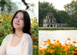 Kín 'nàng thơ' chụp ảnh ở Hồ Gươm