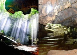 Hang động kỳ thú ở Ninh Bình, du khách đi thuyền giữa 'dải ngân hà'
