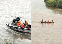 Một kiểm lâm viên mất tích trên sông Hồng
