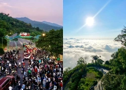 Xếp hàng từ 4h sáng chờ 'săn mây' ở Ba Vì