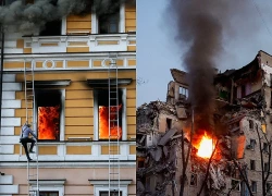 Nga không kích lớn, loạt vụ nổ rung chuyển Kiev