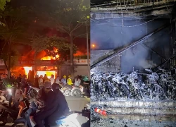 Nhân chứng bàng hoàng kể lại vụ cháy lớn tại cửa hàng xe máy ở Nguyễn Khánh Toàn