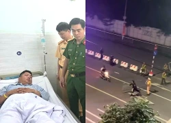 Thanh niên lao xe máy tông gãy chân Đại úy CSGT