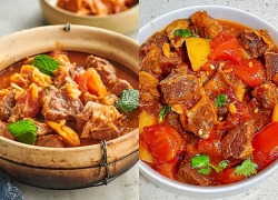 Nhớ 2 điểm này khi làm món ức bò hầm cà chua, thịt sẽ mềm mọng, nước dùng đậm đà, rất thích hợp trộn với cơm