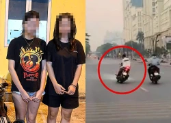 Hai cô gái đi SH lạng lách ở Hà Nội bị phạt hơn 36 triệu đồng