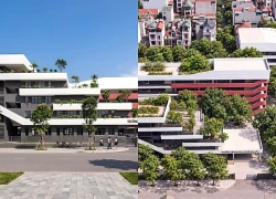 Hé lộ những hình ảnh về ngôi trường THCS công lập đang được xây mới tại phường Kim Liên, Hà Nội: Quá đẹp, quá hoành tráng!