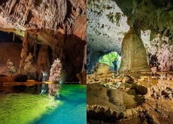 Không thể rời mắt, vẻ đẹp kỳ ảo của "ruộng bậc thang" xanh ngọc dưới lòng đất ở Quảng Trị