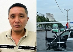 Tạm giữ tài xế xăm trổ chặn đầu ô tô, đập vỡ kính lái trên đường Giải Phóng