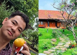 Căn nhà ngoại ô xanh mướt, ngập tràn hoa và cây ăn quả,.. của Cục trưởng Xuân Bắc