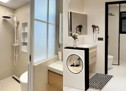 Phòng tắm không đặt bồn rửa mặt, khu vệ sinh cũng được tách riêng: Cách bố trí tưởng lạ nhưng ở lâu mới thấy quá tiện