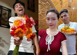 Tiền vệ Đức Huy tặng hoa đồng tiền cho MC Huyền Trang Mù Tạt ngày 20/10 nhưng lạ lắm