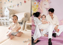 Con gái Ngô Thanh Vân vừa bập bẹ tập nói đã nhớ hết tên 10 "bạn thân" trong nhà