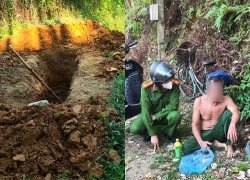 Công an ngăn người đàn ông ở Phú Thọ tự đào huyệt mộ, định tự tử