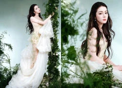 Địch Lệ Nhiệt Ba diện đầm của NTK Việt "không sửa chi tiết nào"